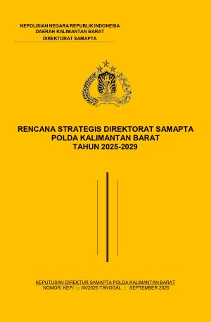 Rencana Strategis (Renstra) Ditsamapta Tahun 2025-2029